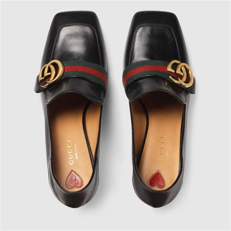 gucci loafers size 6 used|Gucci loafers with heel.